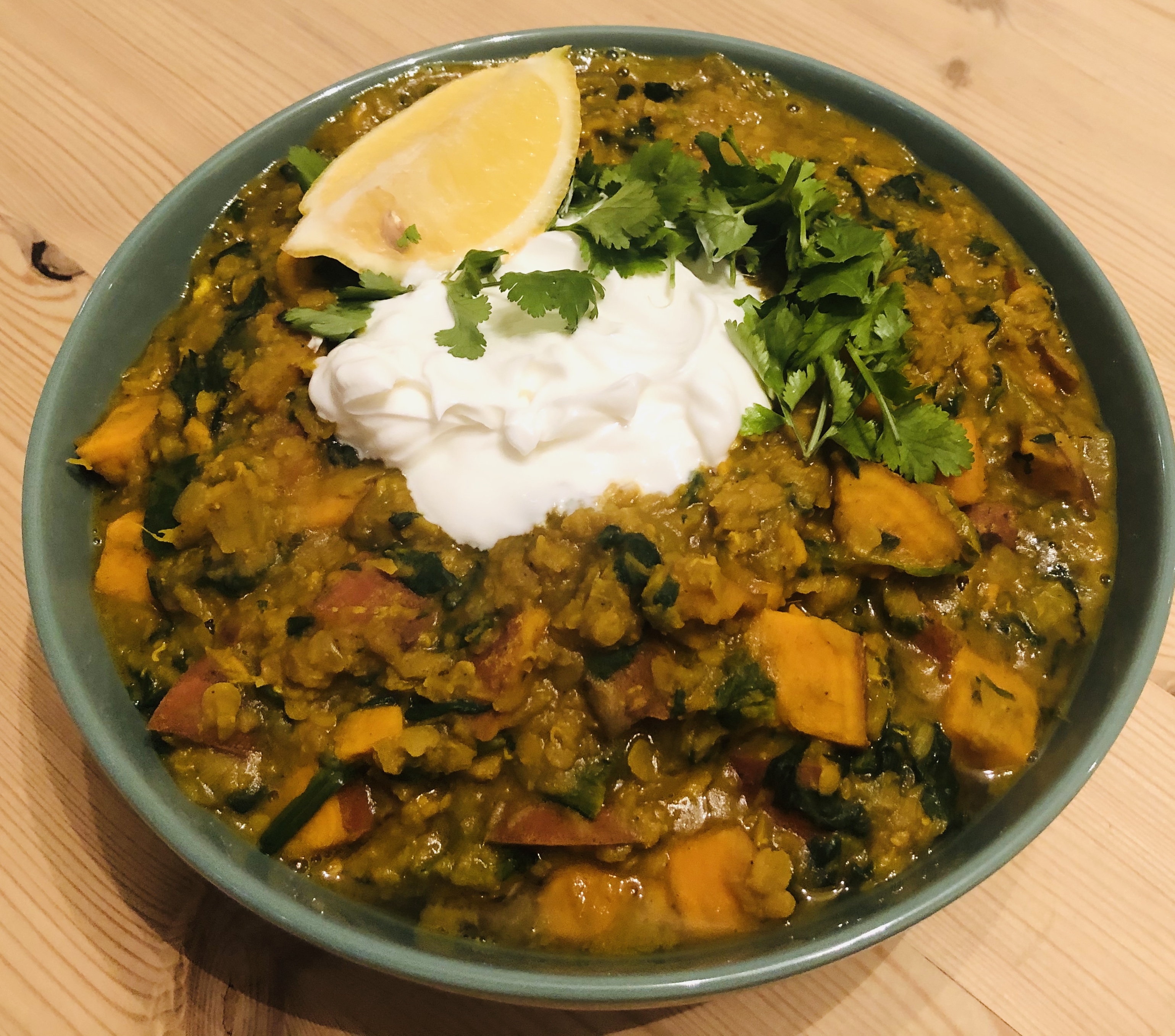 Lentil, sweet potato and spinach curry – a quick and easy weeknight ...